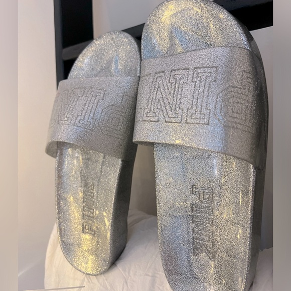 PINK silver slides - Picture 2 of 4